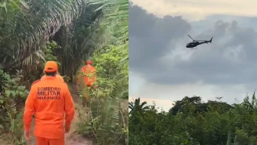 Corpo de Bombeiros faz buscas por três crianças desaparecidas em Bacabal por Reprodução
