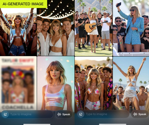 Imagens adulteradas geradas por Inteligência Artificial por reprodução