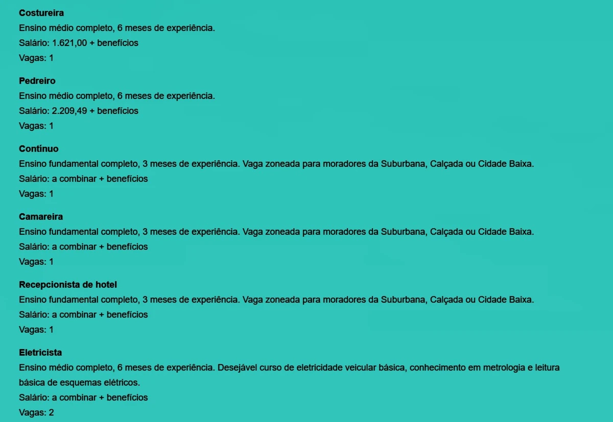 Vagas do SIMM por Reprodução