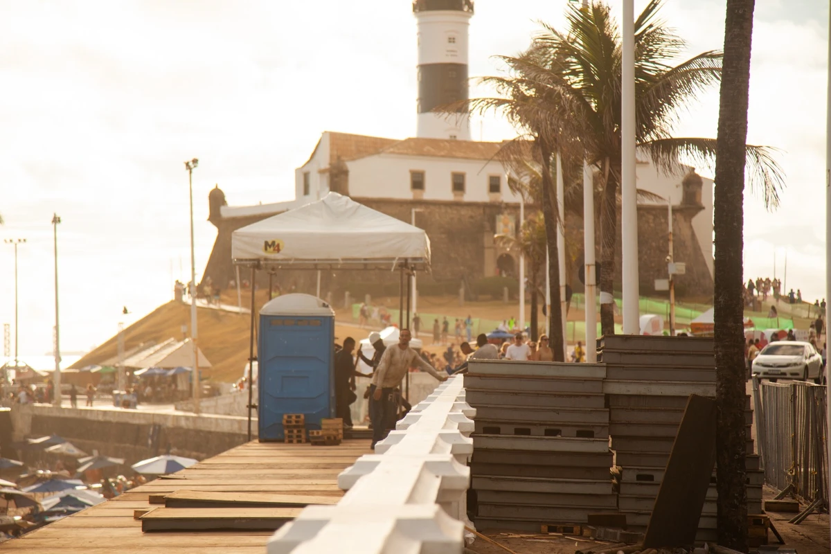 Veja como estão as estruturas montadas para o Carnaval de Salvador