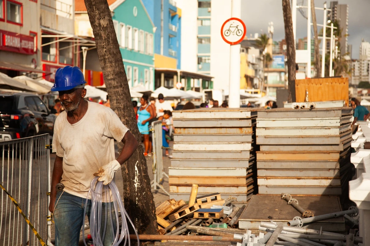 Veja como estão as estruturas montadas na Barra por Sora Maia/CORREIO