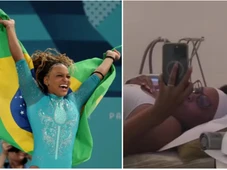 Imagem - Fim do sabático! Rebeca Andrade volta aos treinos: 'Novos objetivos'