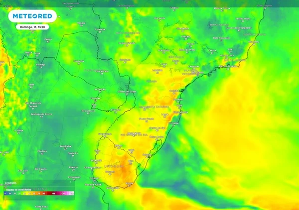 Ciclogênese causará intenso fluxo de umidade sobre o centro-sul do Brasil a partir de sexta, 9 por Meteored