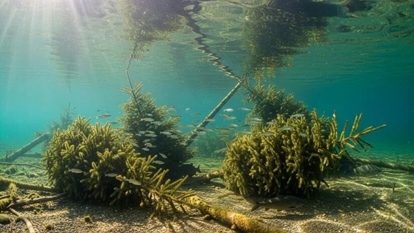 Pesquisadores notaram um crescimento impressionante no número de organismos bentônicos, aqueles pequenos animais que vivem entre o sedimento por Imagem gerada com uso de IA