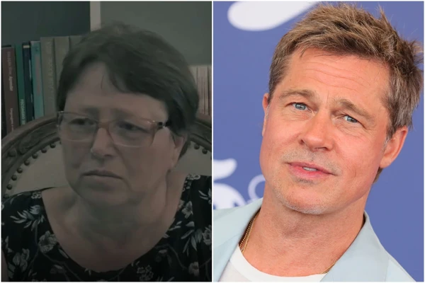 Dona Maria e Brad Pitt
