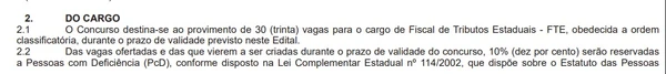 Salário de R$ 32,9 mil: inscrições para concurso da Sefaz terminam em breve por Captura de tela