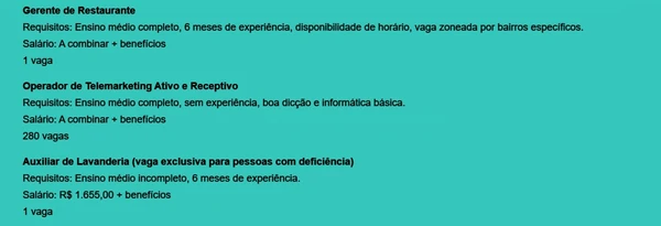 Vagas do SIMM por Reprodução