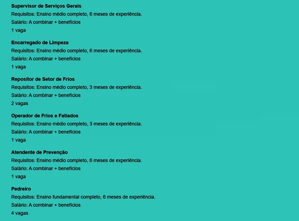 Vagas do SIMM por Reprodução