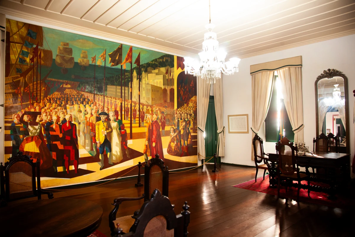 Quadro de Portinari,  na sala da presidência, é um dos destaques  do prédio por Sora Maia/CORREIO