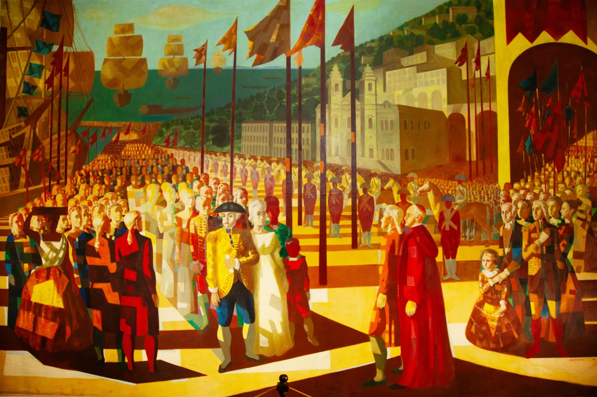 Quadro de Portinari,  na sala da presidência, é um dos destaques  do prédio por Sora Maia/CORREIO