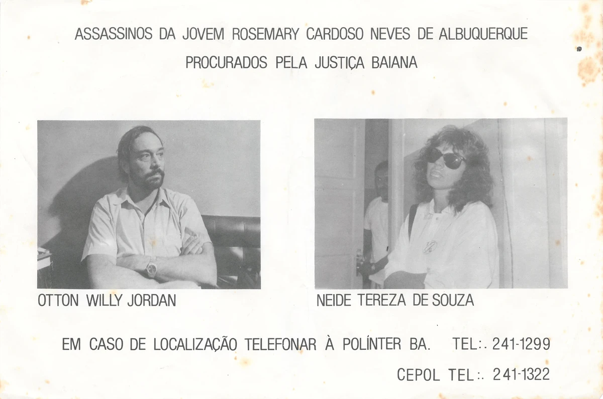 Cartaz de procurados da época por Divulgação