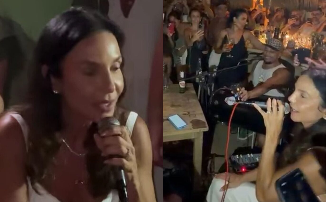 Ivete Sangalo aparece de surpresa e canta em roda de samba em Trancoso ...