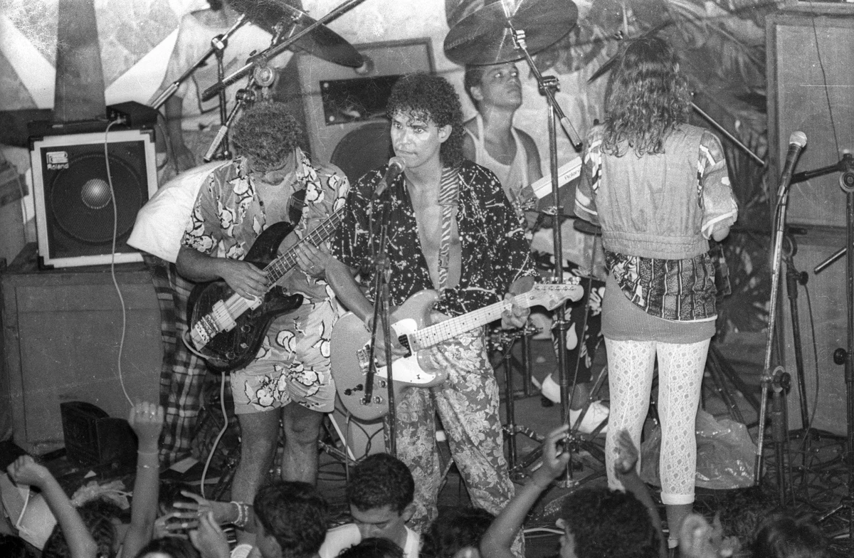 Luiz Caldas no Carnaval de 1986 por Carlos Casaes