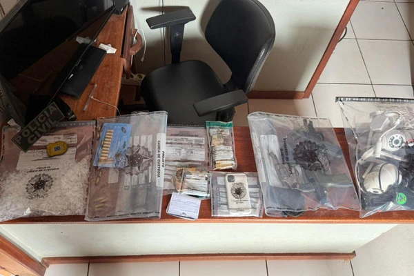 Materiais foram apreendidos durante ação da polícia em Maraú