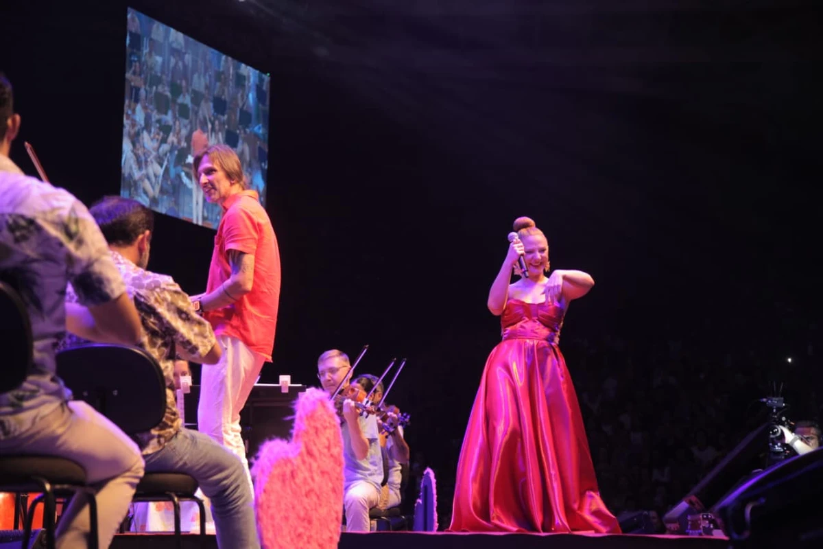 Soprano Raquel Paulin fez participação especial no concerto por Sora Maia/CORREIO
