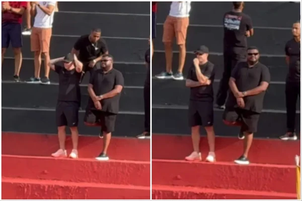 Renato Kayzer viu jogo da arquibancada