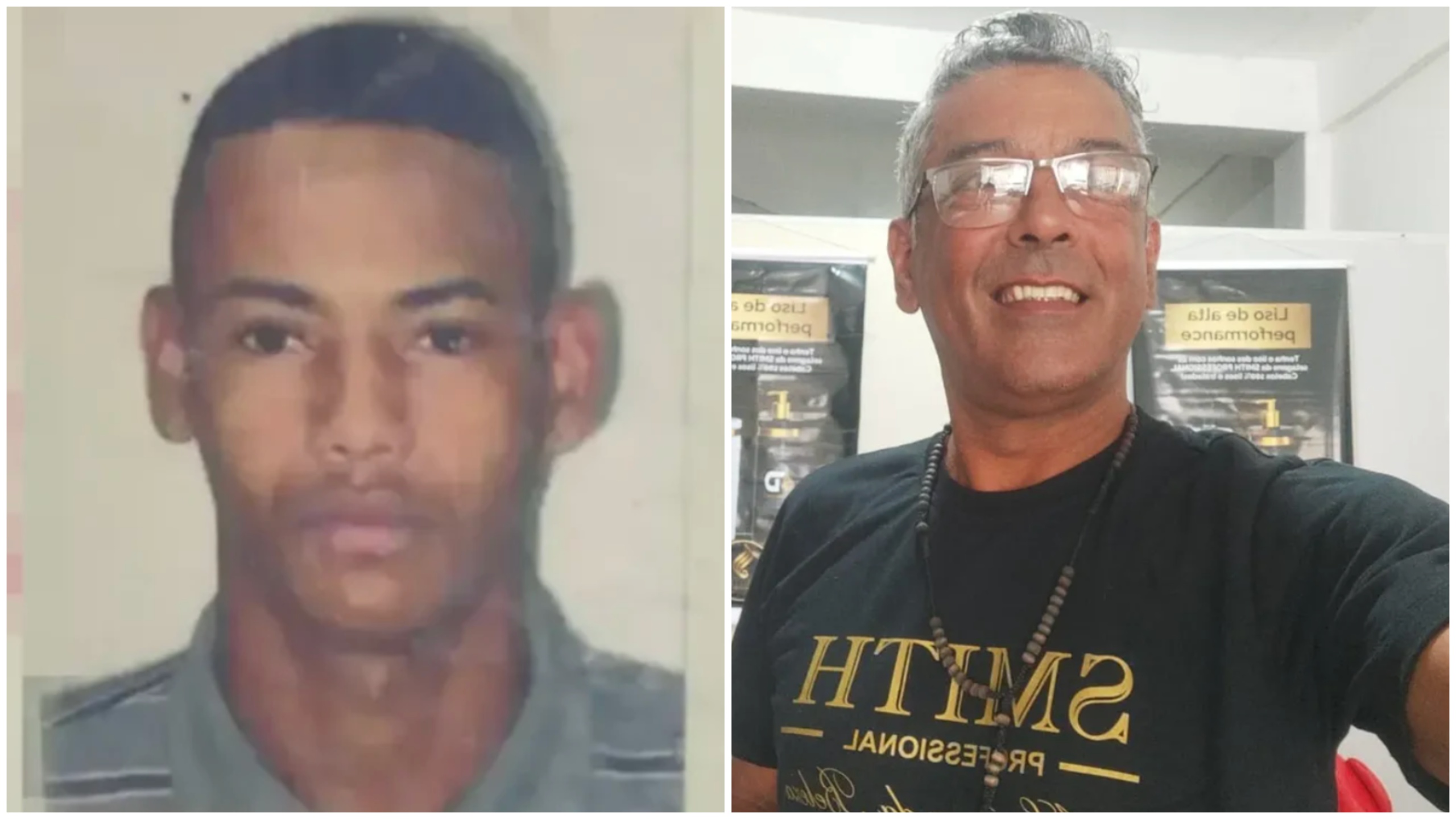 Alexsandro Costa de Almeida Santos, de 26 anos, e de José Ronaldo Estrela da Silva, por Reprodução