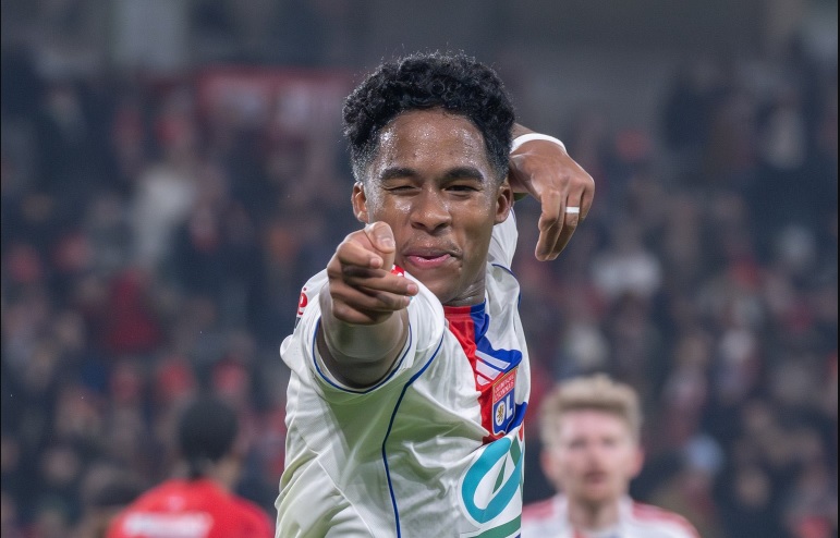 Endrick marcou logo na sua estreia pelo Lyon por Lyon/ Divulgação