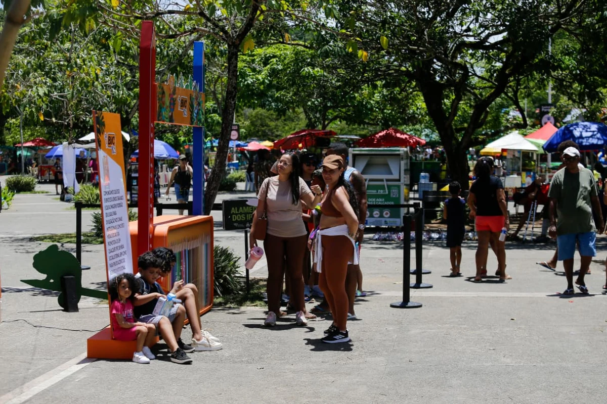 Festival do Parque também contou com feira, stands de comida e praça de alimentação por Arisson Marinho/CORREIO