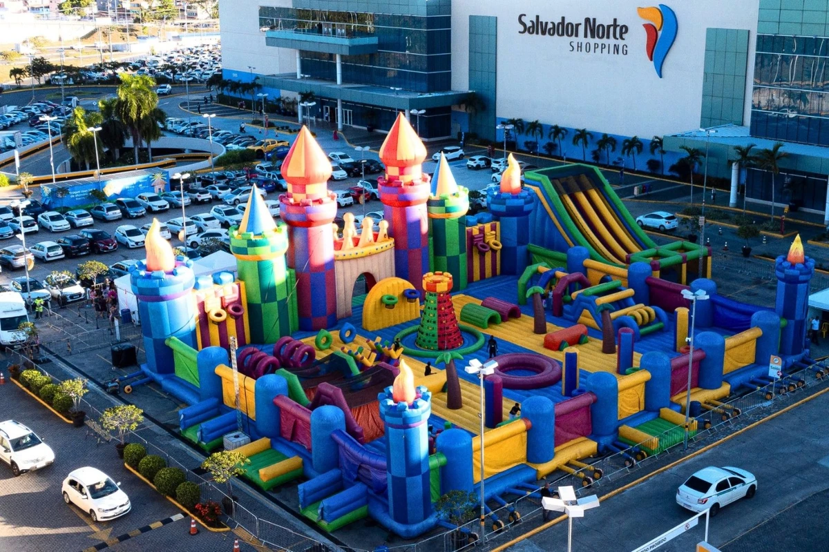 Jump Around, o maior parque de castelo inflável da América Latina chega a Salvador