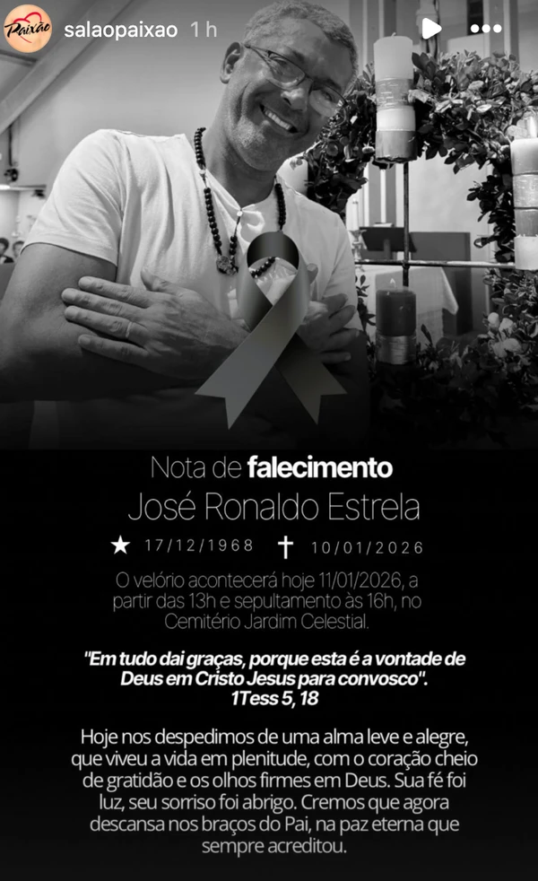 Ronaldo Estrela era membro da família de proprietárias do Paixão Instituto de Beleza por Reprodução/Instagram