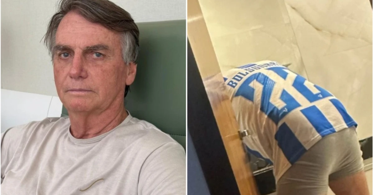 Imagem - Carlos publica foto de Bolsonaro de cueca em meio a crise de vômito e diz que saúde dele piorou