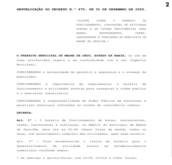 Decreto limita funcionamento de bares e restaurantes em Salvador por Reprodução/DOM