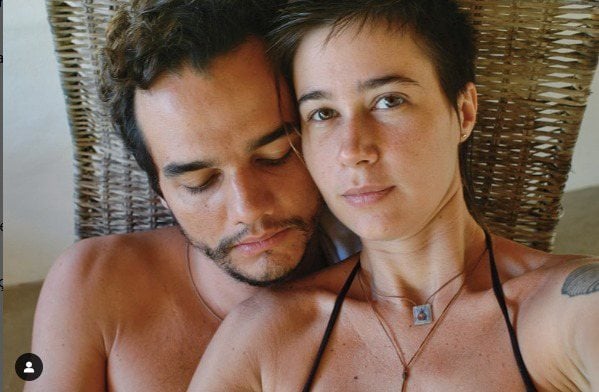 Wagner Moura e a esposa, Sandra Delgado por Reprodução