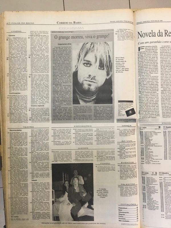 No início da carreira, Wagner já era notícias nas páginas do CORREIO por Reprodução