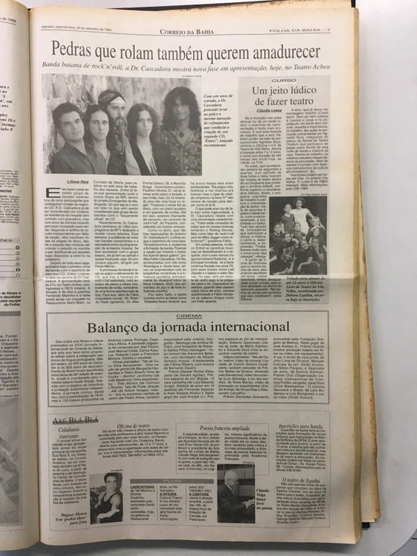 No início da carreira, Wagner já era notícias nas páginas do CORREIO por Reprodução