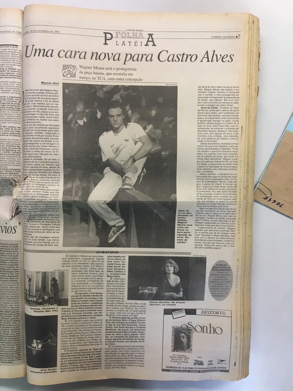 No início da carreira, Wagner já era notícias nas páginas do CORREIO por Reprodução