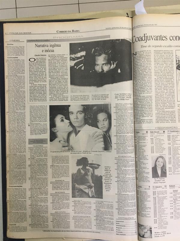 No início da carreira, Wagner já era notícias nas páginas do CORREIO por Reprodução