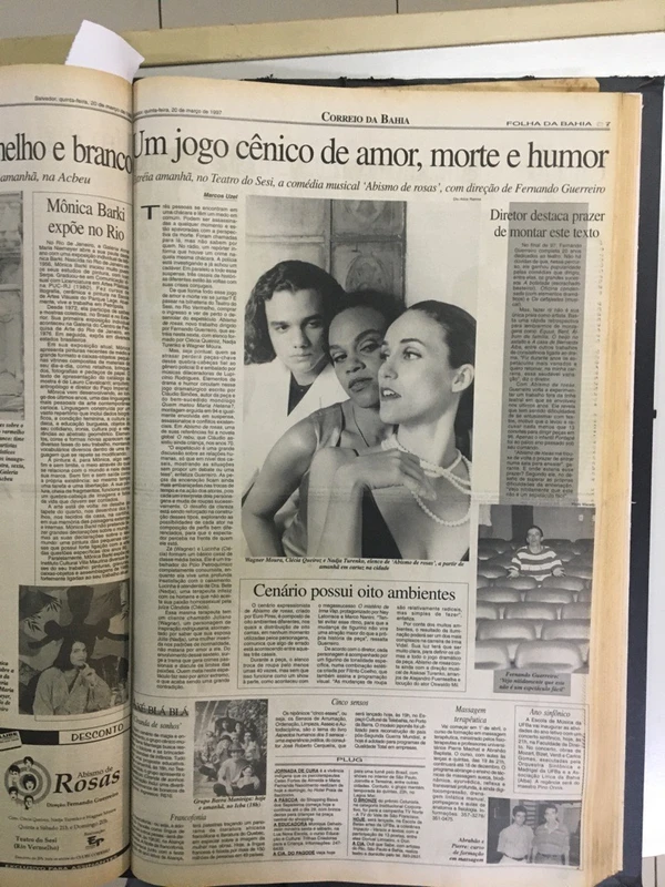 No início da carreira, Wagner já era notícias nas páginas do CORREIO por Reprodução