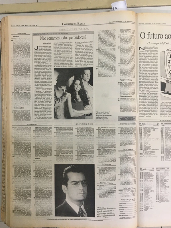 No início da carreira, Wagner já era notícias nas páginas do CORREIO por Reprodução