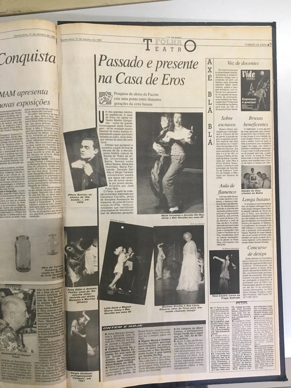 No início da carreira, Wagner já era notícias nas páginas do CORREIO por Reprodução