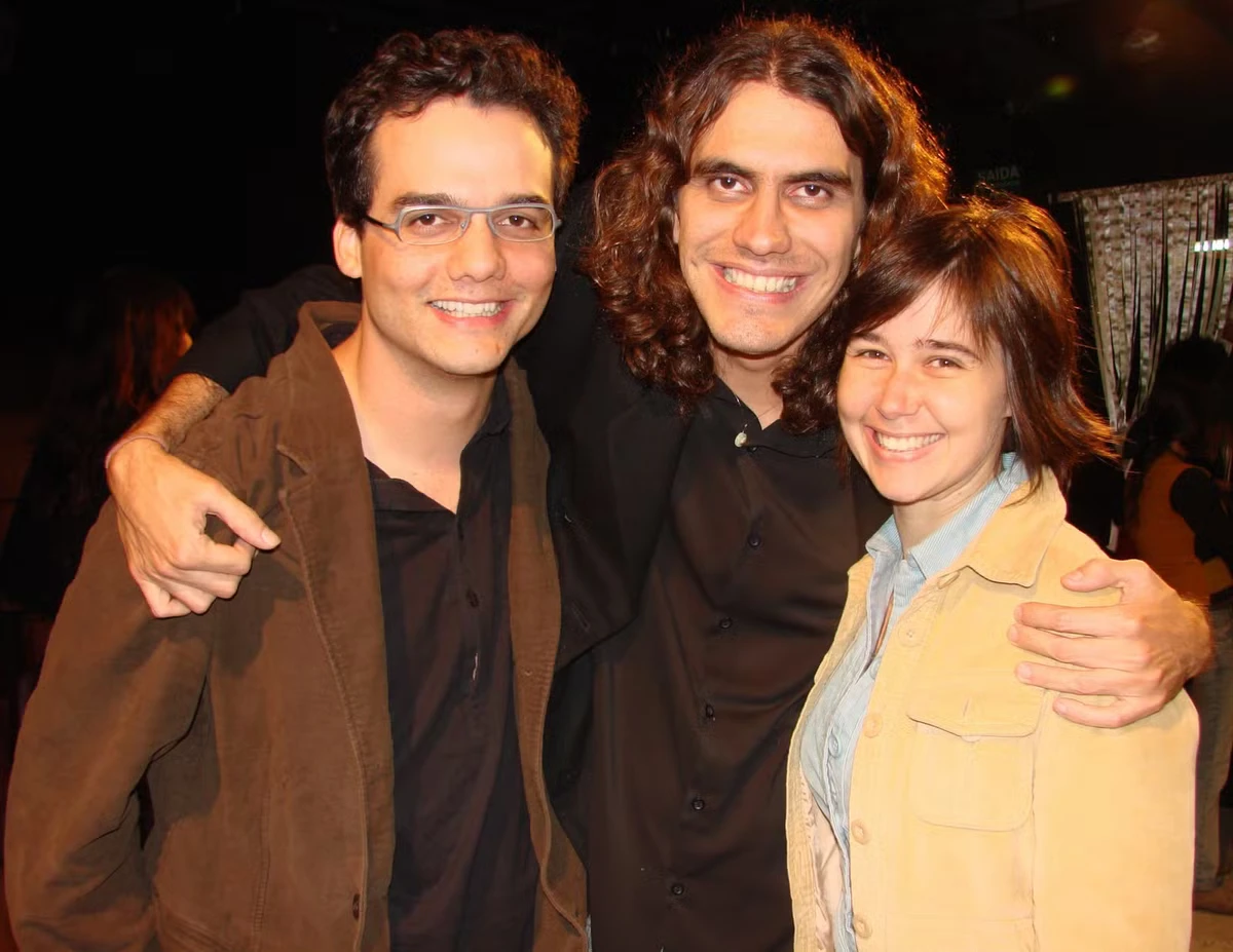 Wagner Moura, Zéu Britto e Sandra Delgado por Reprodução