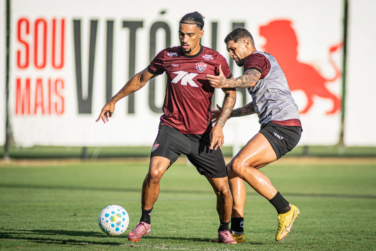 Elenco do Vitória realizando pré-temporada na Toca  por Victor Ferreira/EC Vitória