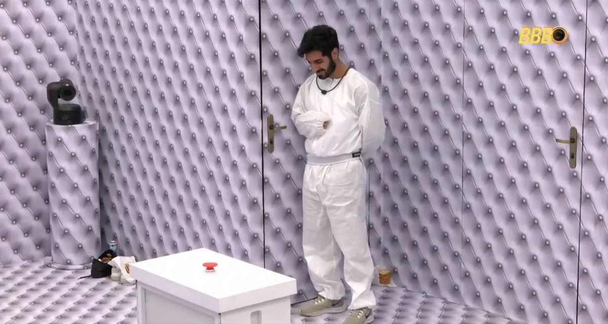  Ricardinho no Quarto Branco do BBB 2026 por Reprodução/TV Globo