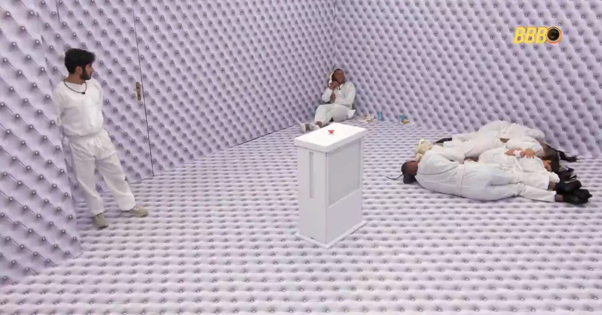  Ricardinho no Quarto Branco do BBB 2026 por Reprodução/TV Globo