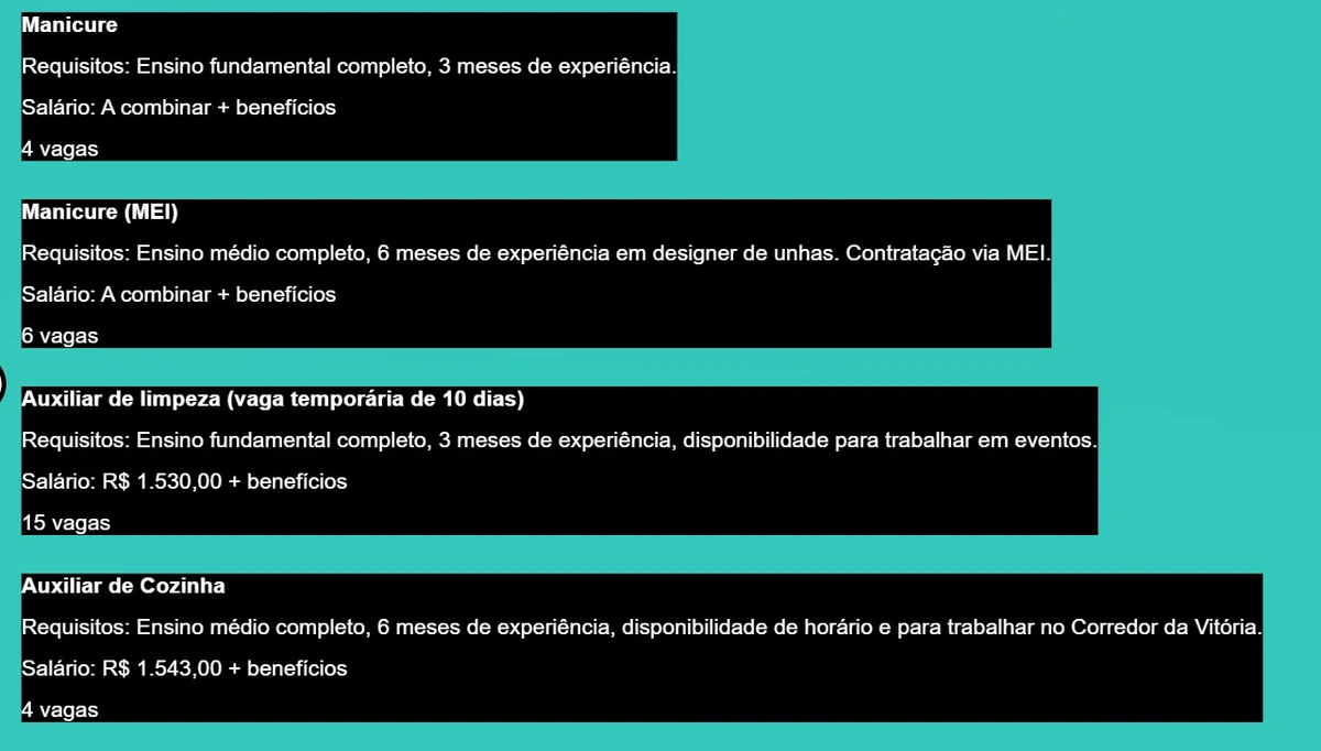 Vagas de emprego nesta terça-feira (13) por Simm