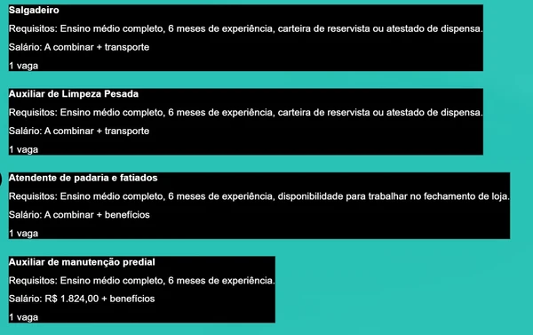 Vagas de emprego nesta terça-feira (13) por Simm
