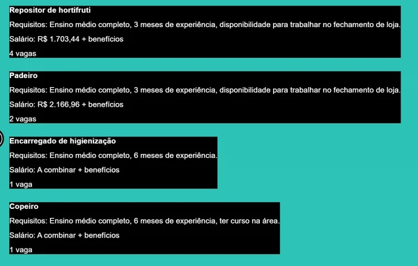 Vagas de emprego nesta terça-feira (13) por Simm