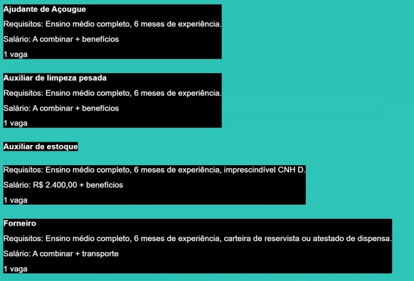 Vagas de emprego nesta terça-feira (13) por Simm