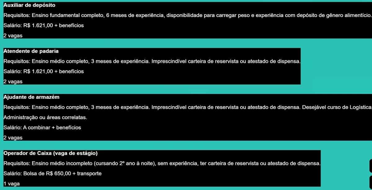 Vagas de emprego nesta terça-feira (13) por Simm