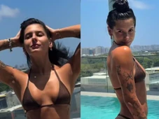 Imagem - Ana Castela posa de biquíni, recebe cantada de influencer e web vai à loucura