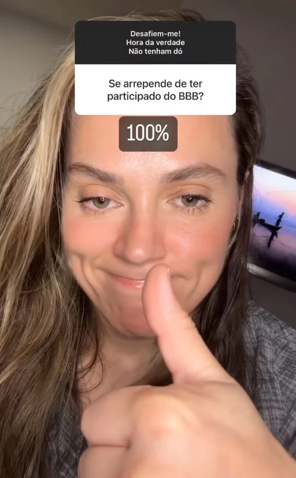 Bruna Tavares disse que se arrepende de ter participado do BBB 7 por Reprodução
