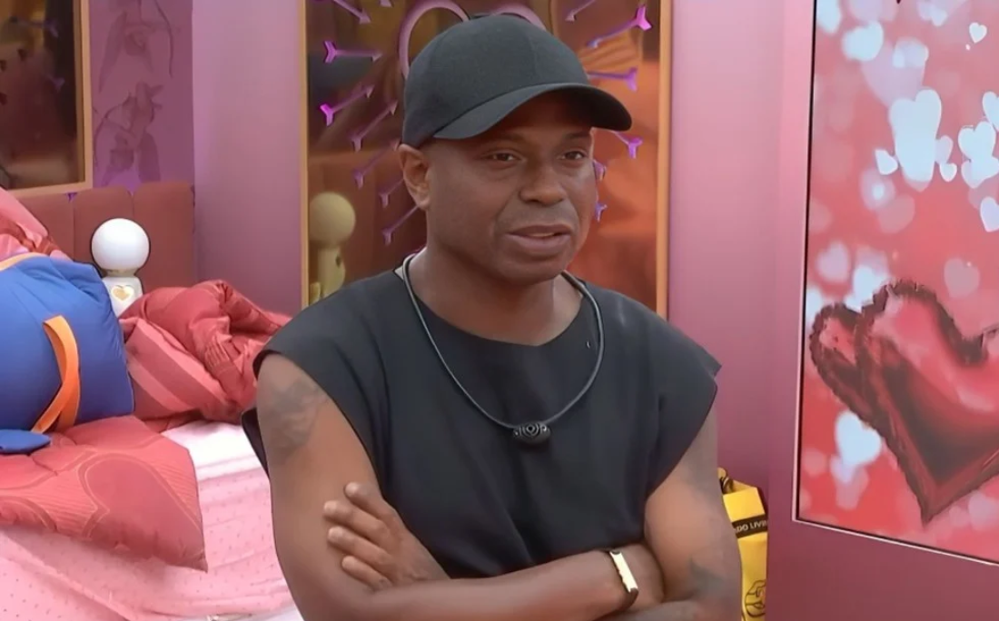 Edilson Capetinha no BBB 26 por Reprodução/TV Globo