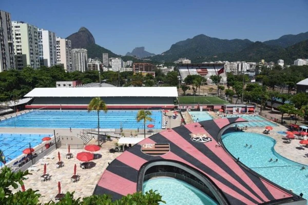 Sede do Flamengo, na Gávea por Reprodução/Museu do Flamengo