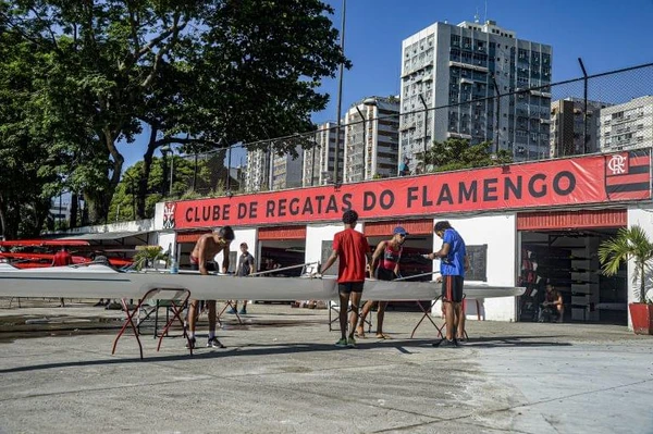 Sede do Flamengo, na Gávea por Reprodução/Museu do Flamengo