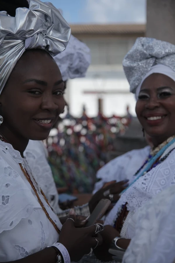 Baianas durante Lavagem do Bonfim por Sora Maia/CORREIO